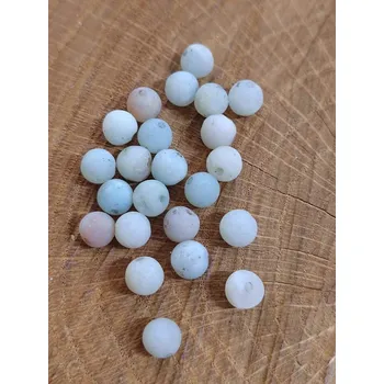 Korálek Amazonit matný syntetický minerál Ø6 mm