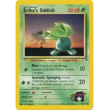 Karetní hra Pokémon GH 078/132 Erika's Oddish - Gym Heroes Stav: Good