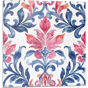 Obraz Dekorativní vinylové obkladové panely na zeď, květinový vzor na pozadí, 20 ks, 20x20 cm