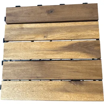 Dlažba Terasová dlažba AKÁCIE 0,3 x 0,3 m hnědá - 5 lišt 10ks