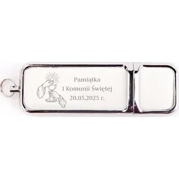 USB flash disk Flash disk MemoRabbit DS-0612, 64 GB USB 2.0 s gravírováním svaté přijímání 64 GB USB 2.0 bílý