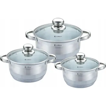 Sada hrnců Elitehoff Sada Hrnců 7stupňové dno ocel 6 ks.