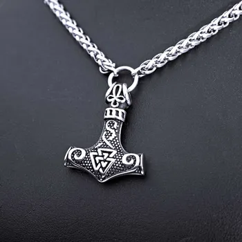 Náhrdelník Ocelový Náhrdelník - Thorovo Kladivo / Mjolnir / Malé (024)