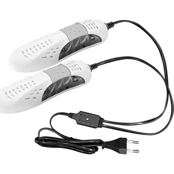 Kompaktní elektrický vysoušeč obuvi s fialovým světlem a teplotní ochranou pro efektivní sušení a dezinfekci bílá