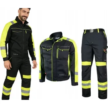 Pracovní obuv Pracovní kalhoty dlouhé Keilor CLASSIC-VIS KOMPLET SPODNIE + MIKINA vel.