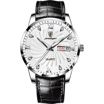 Hodinky Hodinky POEDAGAR King - Černá/Bílá KP-35024