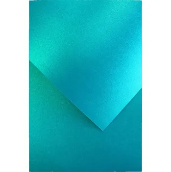 Barevný papír Galeria Papieru ozdobný papír A4 Millenium tyrkysová 220g, 20ks
