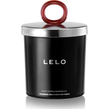 Masážní přípravek Masážní svíčka - Lelo Black Pepper&Pomegr