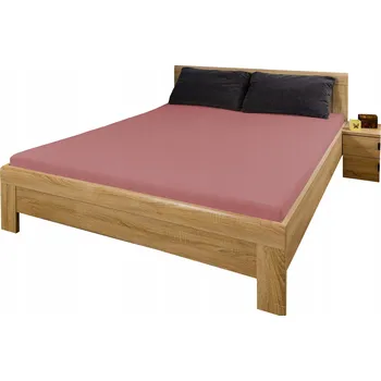 Prostěradlo Prostěradlo jersey 120x180 cm s gumou STARORŮŽOVÁ