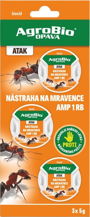 AgroBio ATAK nástraha na mravence AMP 3 kusy