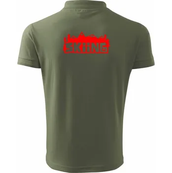 Pánská košile Skiing - Polokošile pánská Pique Polo 203 - 4XL ( Khaki )