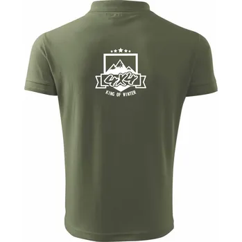Pánská košile King of Winter - Polokošile pánská Pique Polo 203 - 4XL ( Khaki )