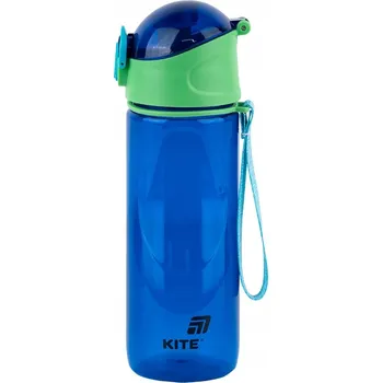 Láhev LÁHEV NA VODU LAHEV NA PITÍ do školy, modrá s rukojetí, Kite