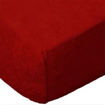 Prostěradlo Froté prostěradlo s gumou 90x200 červené