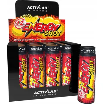 Energetický nápoj ACTIVLAB ENERGY SHOT 12x 80 ML PŘEDTRÉNINKOVÝ NÁPOJ POVZBUZENÍ ENERGIE