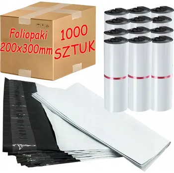 Obálka Plastové Obálky 300x200 mm ECO Bílé Obálky pro balení - 1000 ks