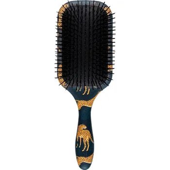 kartáč na vlasy Denman Plochý kartáč Tangle Tamer Ultra D90L leopard