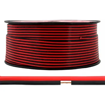 elektrický kabel Reproduktorový kabel Lexton 2x0,5mm 2 x 0,5 mm2, 1 m