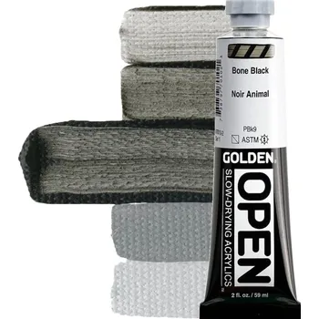 Vodová barva Golden Artist Colors Open Akrylová barva Bone Black 59 ml 1 ks