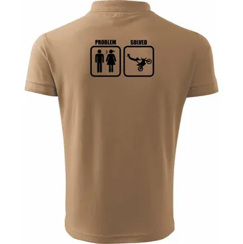Pánská košile Problem - Freestyle - Polokošile pánská Pique Polo 203 - 3XL ( Písková )
