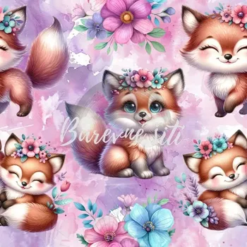 Úplet, Rozkošné liščí holčičky (E) (Top kvalitní úplet Bella digitisk)