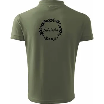 Pánská košile Sebeláska - Polokošile pánská Pique Polo 203 - 3XL ( Khaki )