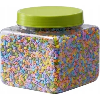 Dětské navlékací korálky Zažehlovací korálky 13 000 ks IKEA PYSSLA 0,6 kg pastelové barvy