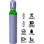 KOWAX Láhev ARGON 8 l, 200 bar, W21,8x1/14 PLNÁ