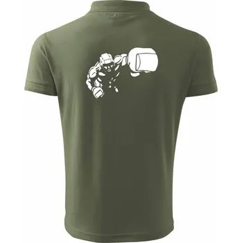 Pánská košile Boxer obrys - Polokošile pánská Pique Polo 203 - XL ( Khaki )