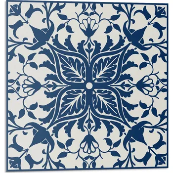 Dlažba Samolepící vinylové dlaždice do předsíně, květinový vzor s listy, 20x20x20 cm