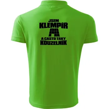 Pánská košile Klempíř kouzelník - Polokošile pánská Pique Polo 203 - XL ( Apple Green )