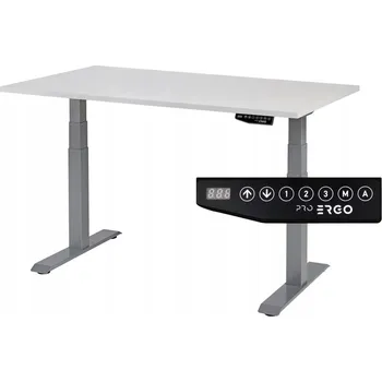 Psací stůl Obdélníkový psací stůl ProErgo 120 x 80 x 126 cm, odstíny šedé