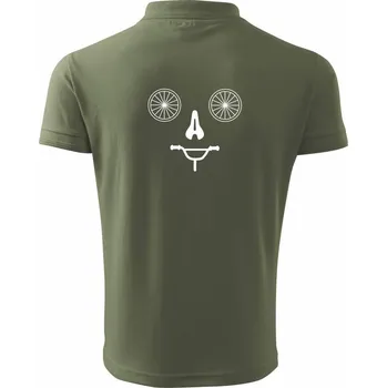 Pánská košile Složený cyclo obličej - Polokošile pánská Pique Polo 203 - 4XL ( Khaki )