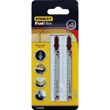 Pilový plátek Pilový List dřevo ve tvaru T (T) pro přímočaré pily Stanley