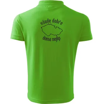 Pánská košile Všude dobře doma nejlíp - Polokošile pánská Pique Polo 203 - 5XL ( Apple Green )