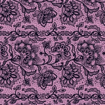 Úplet Krajka černá na růžové (E)A (Top kvalitní úplet Bella digitisk)
