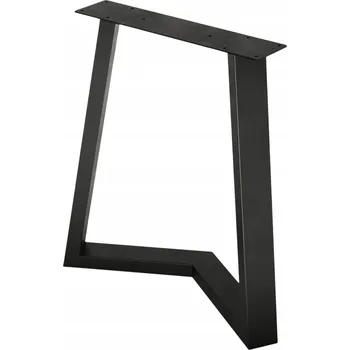 Jídelní stůl Kovová noha ke stolu, stolu do kanceláře, loft styl, černá matná, 72 cm