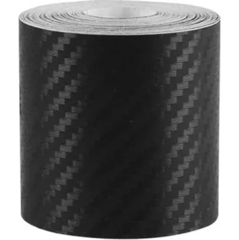 Lepicí páska 3D černá karbonová páska 5 cm x 7 m na auto Hrany dveří Zrcátka Samolepicí vinylová páska Voděodolná Ochrana proti poškrábání Kolizím