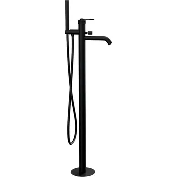 Vodovodní baterie VERSI vanová baterie s připojením do podlahy, černá mat + slevový kód, + prodloužená záruka