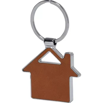 Behok přívěšek na klíče, dům - hnědá - AP733413-A
