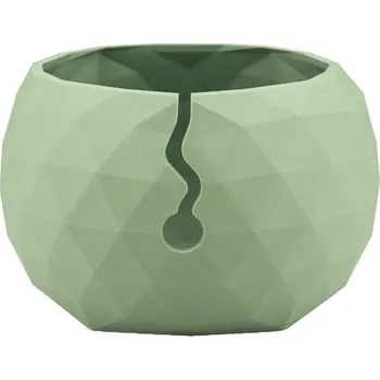 Organizér galanterie Pro Háčkování Miska na klubíčko LOW POLY, L olive powder