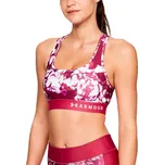 Dámská podprsenka Under Armour Mid Crossback Printed Pink XS