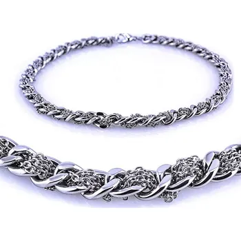 Náhrdelník Ocelový Náhrdelník - Elegant Panzer / Chains / Prim (7133)