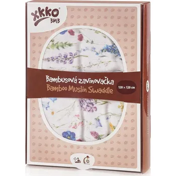 Zavinovačka Bambusová zavinovačka XKKO BMB 120x120 Digi - Blue Wild Flowers