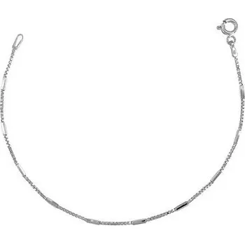 Náramek Stříbrný náramek s osmihrany délka náramku 17cm