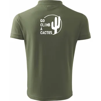 Pánská košile Go climb a cactus - Polokošile pánská Pique Polo 203 - 5XL ( Khaki )