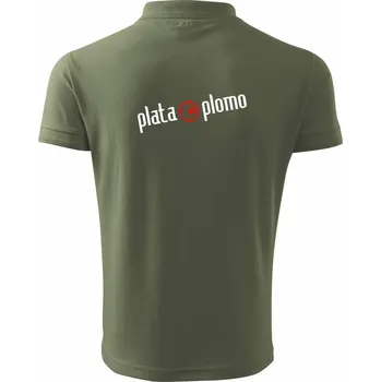 Pánská košile Plata oplomo - Polokošile pánská Pique Polo 203 - M ( Khaki )