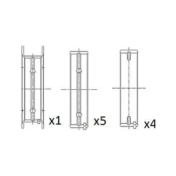 Kliková hřídel Hlavní ložiska klikového hřídele FA1 BM1021-STD