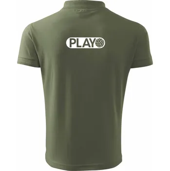 Pánská košile Voleyball mode - Polokošile pánská Pique Polo 203 - 5XL ( Khaki )