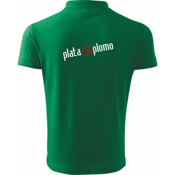 Pánská košile Plata oplomo - Polokošile pánská Pique Polo 203 - 5XL ( Středně zelená )